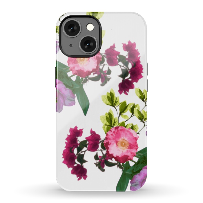 iPhone 13 StrongFit Colorful Floral Print by Zala Farah