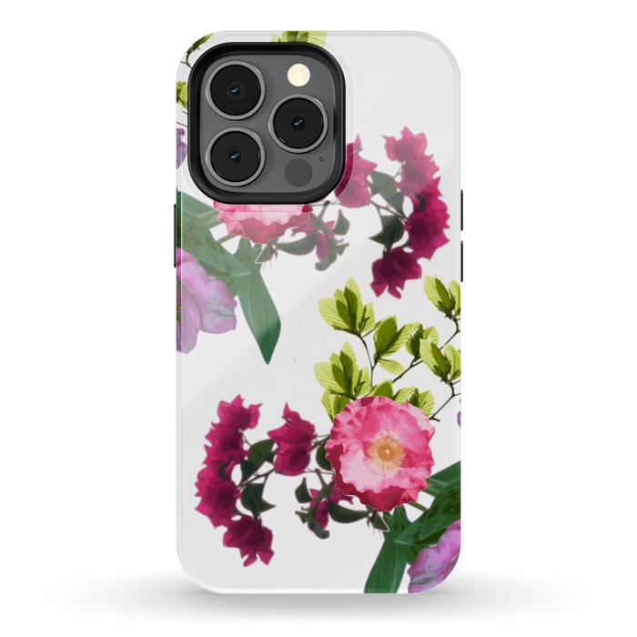 iPhone 13 pro StrongFit Colorful Floral Print by Zala Farah
