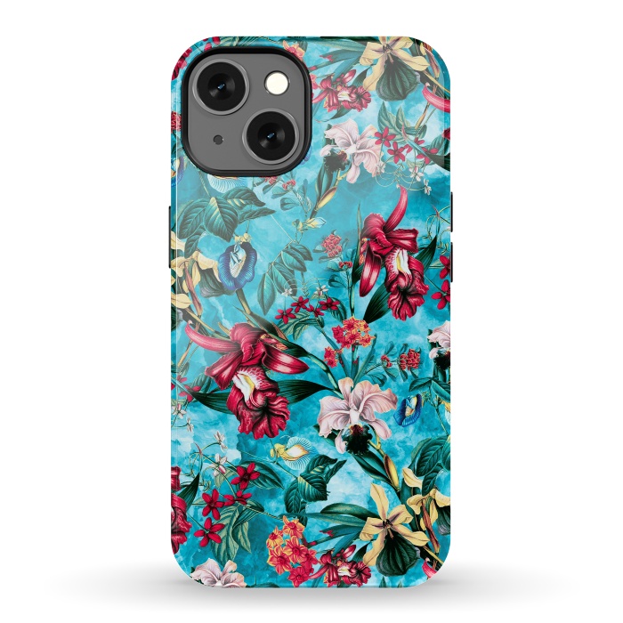 iPhone 13 StrongFit Botanical Flowers III por Riza Peker