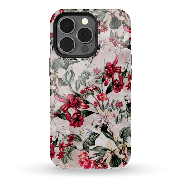 iPhone 13 pro StrongFit Botanical Flowers IV by Riza Peker