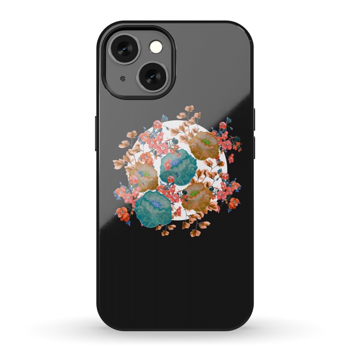 iPhone 13 StrongFit Floral Stamp by Zala Farah