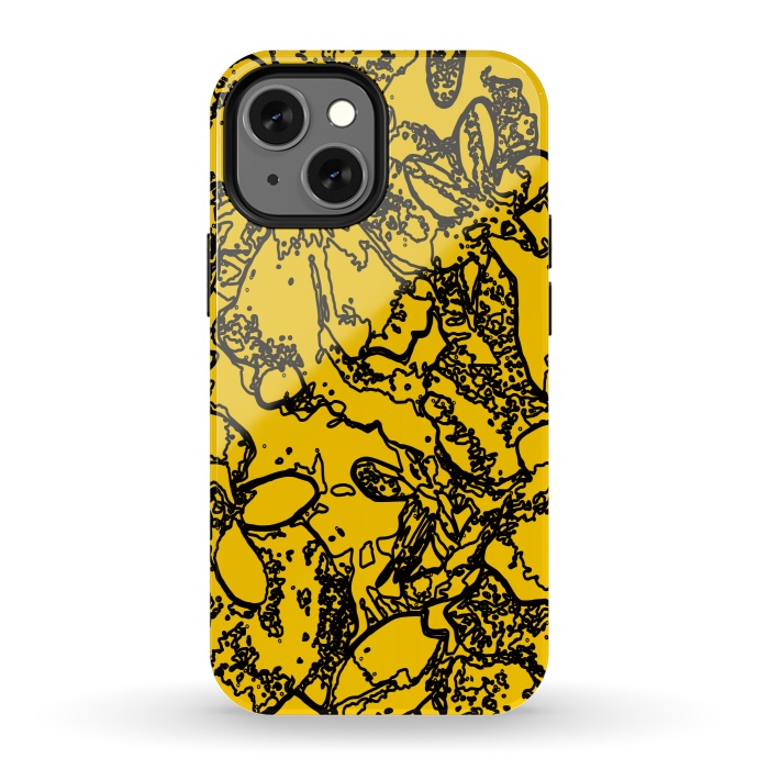 iPhone 13 mini StrongFit Yellow Bumble by Zala Farah