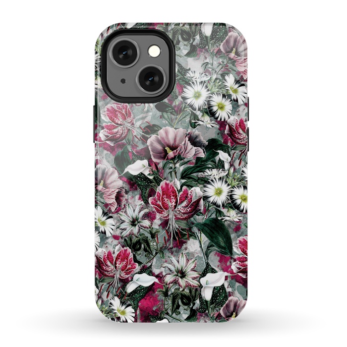 iPhone 13 mini StrongFit Floral Spring by Riza Peker