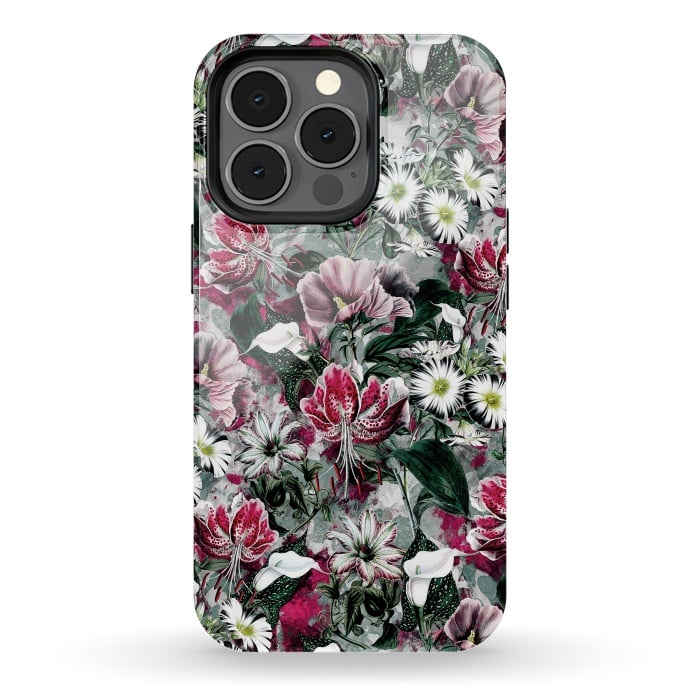 iPhone 13 pro StrongFit Floral Spring by Riza Peker