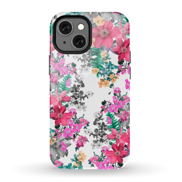 iPhone 13 mini StrongFit Flora Light (Pink) by Zala Farah