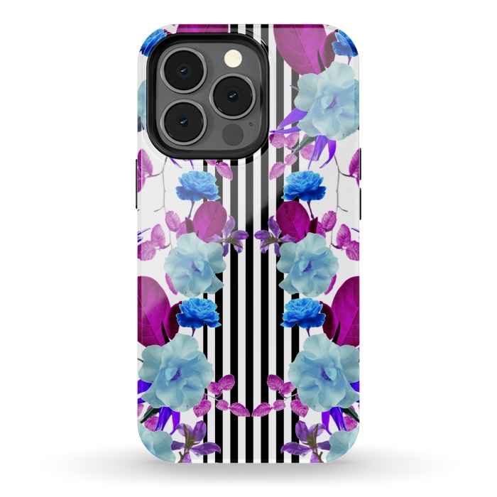 iPhone 13 pro StrongFit Spring Garden (Blue-Purple) by Zala Farah