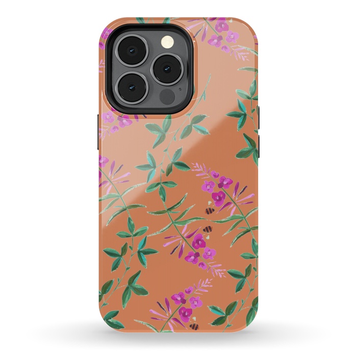 iPhone 13 pro StrongFit Floral Vines V2. by Zala Farah