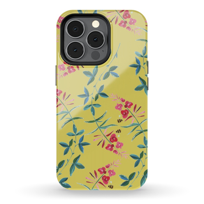 iPhone 13 pro StrongFit Floral Vines by Zala Farah