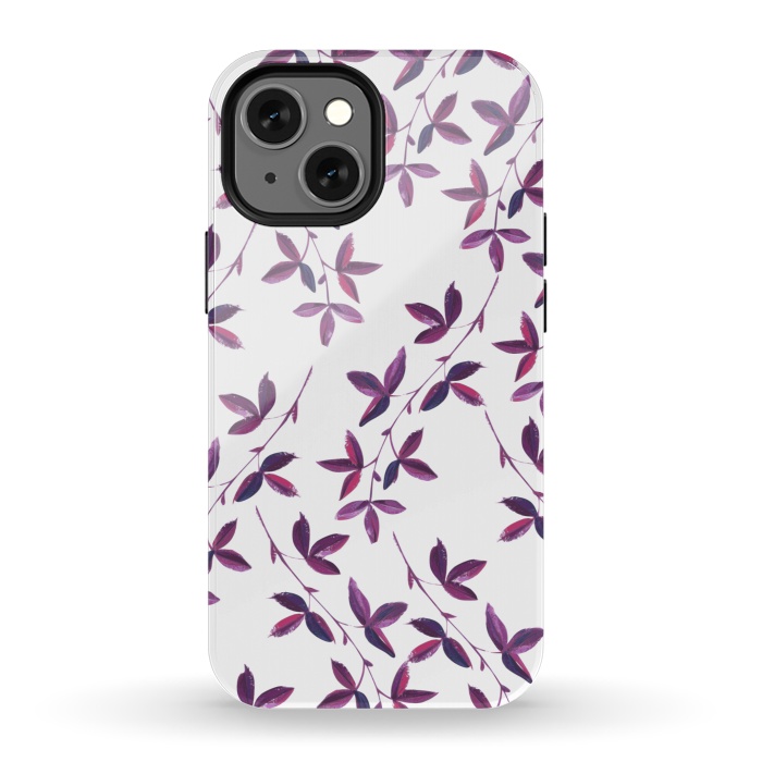 iPhone 13 mini StrongFit Purple Vines by Zala Farah