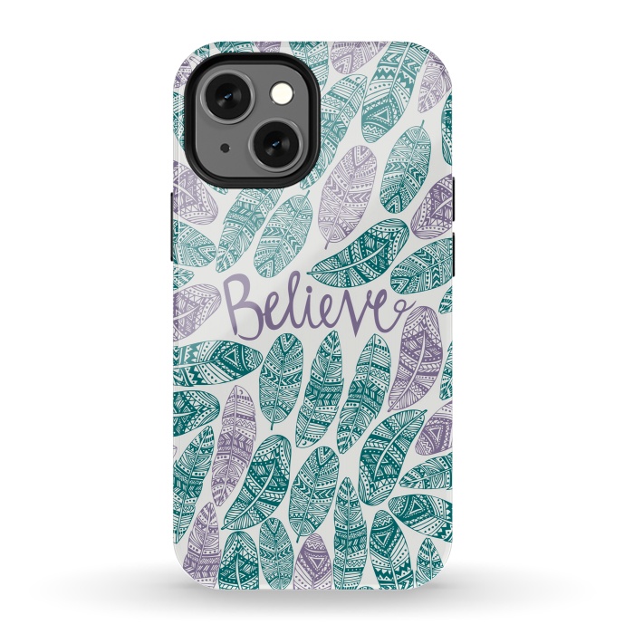 iPhone 13 mini StrongFit Believe by Pom Graphic Design