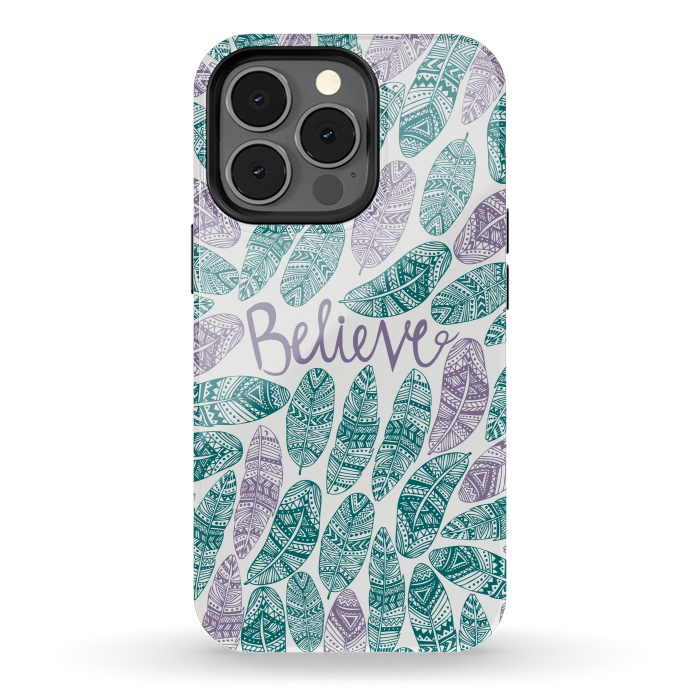 iPhone 13 pro StrongFit Believe by Pom Graphic Design