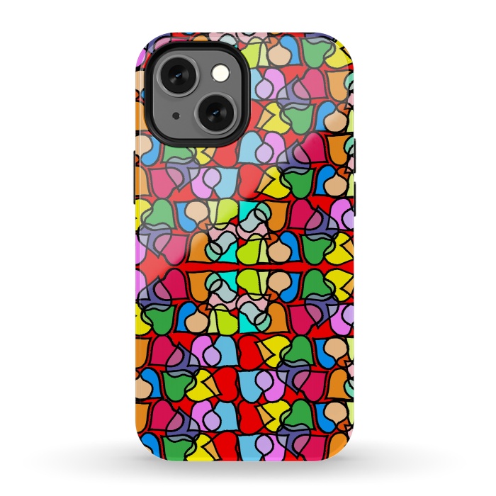 iPhone 13 mini StrongFit Love is All Around Us by Bettie * Blue