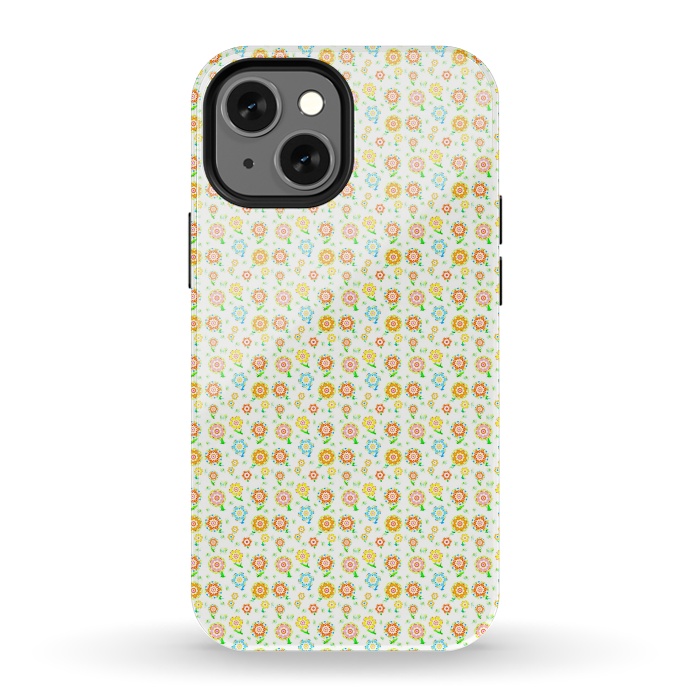 iPhone 13 mini StrongFit Tiny Sweeties by Bettie * Blue