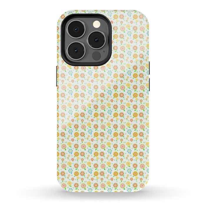 iPhone 13 pro StrongFit Tiny Sweeties by Bettie * Blue