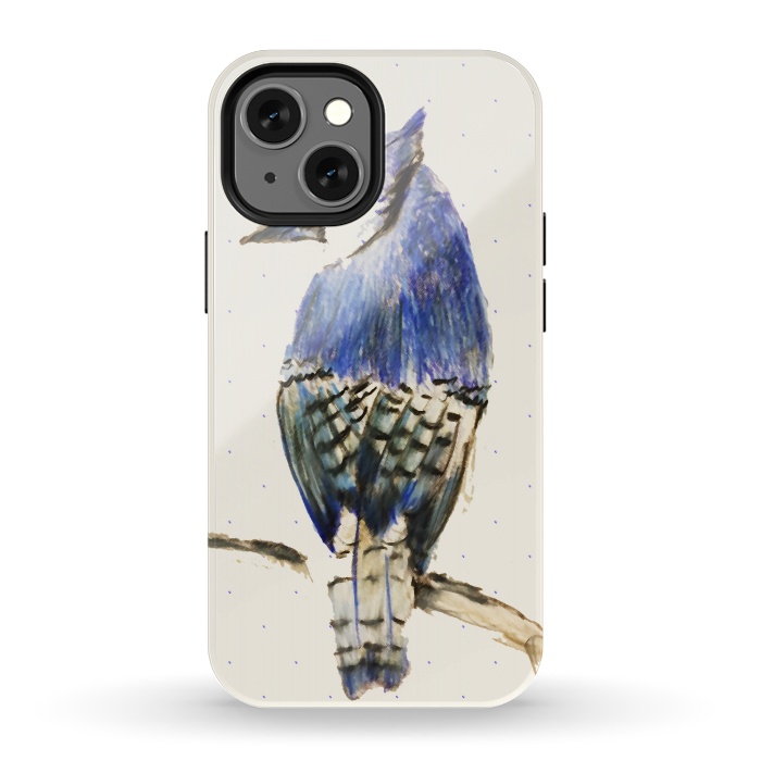 iPhone 13 mini StrongFit Bluebird of Happiness by Bettie * Blue