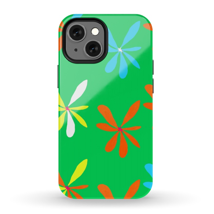 iPhone 13 mini StrongFit Groovy, Man! by Bettie * Blue