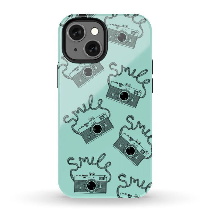 iPhone 13 mini StrongFit Smile pattern by Coffee Man