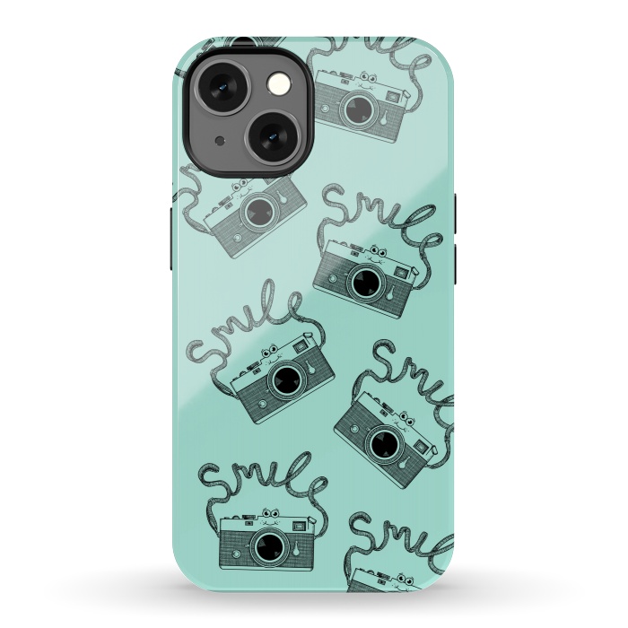 iPhone 13 StrongFit Smile pattern by Coffee Man