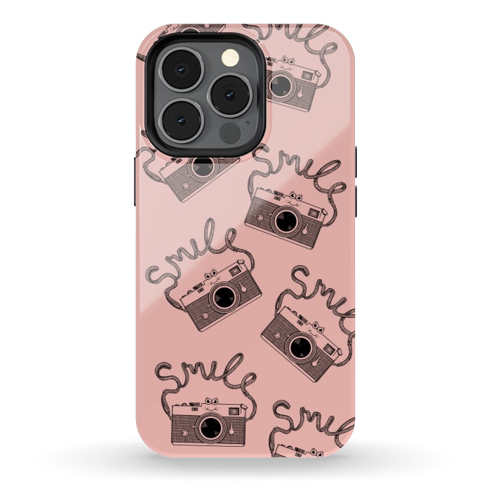 iPhone 13 pro StrongFit Smile pattern rose by Coffee Man