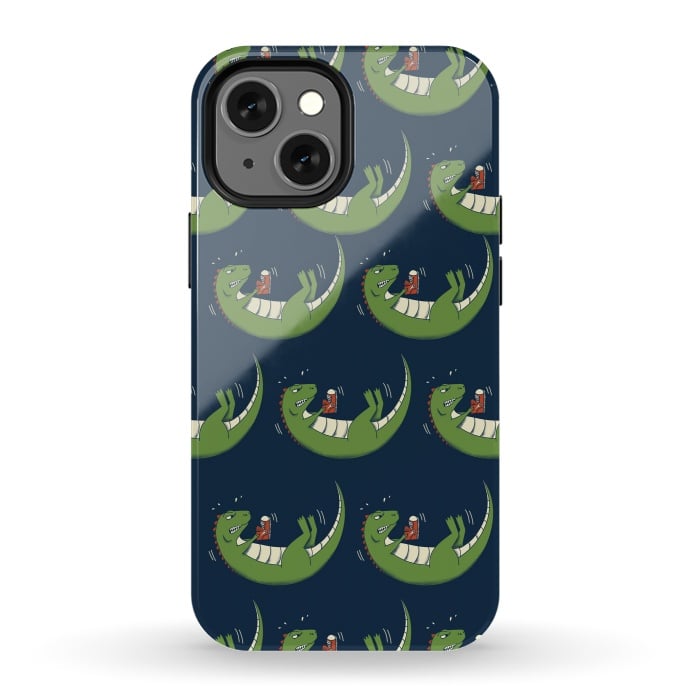 iPhone 13 mini StrongFit Dinosaur new shoes by Coffee Man