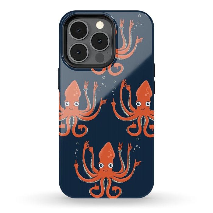 iPhone 13 pro StrongFit Signals Octopus  by Coffee Man