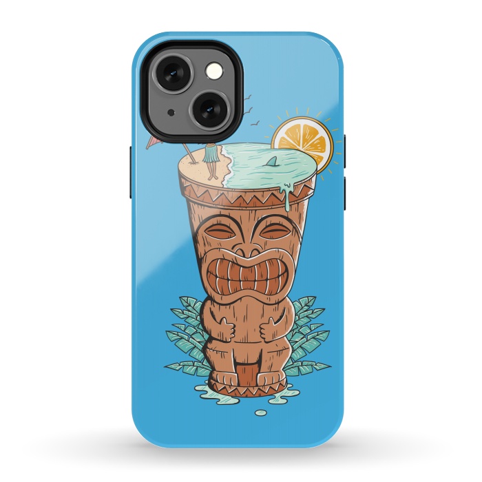 iPhone 13 mini StrongFit Tiki Drink by Coffee Man