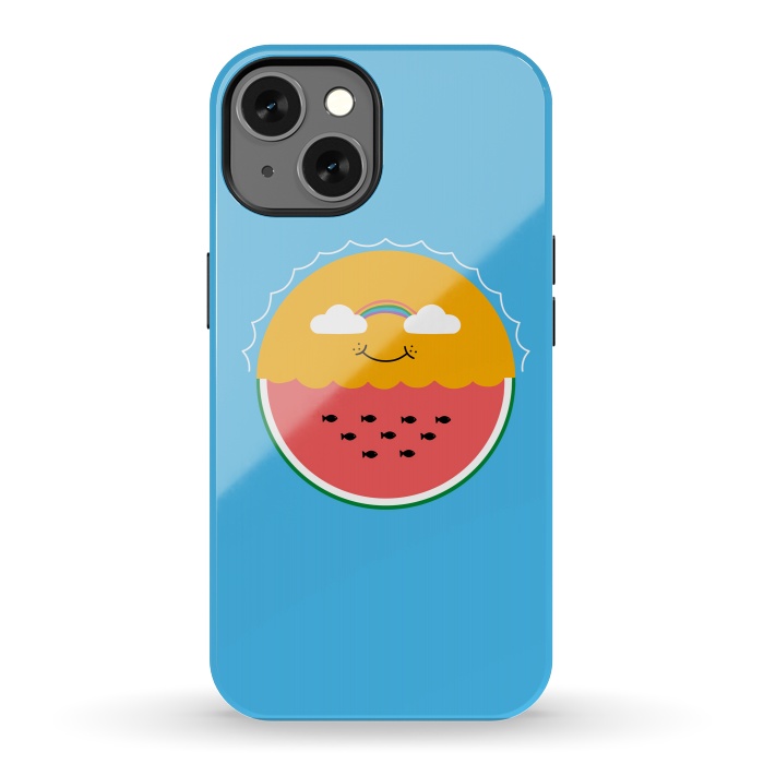 iPhone 13 StrongFit Sun and Watermelon by Coffee Man