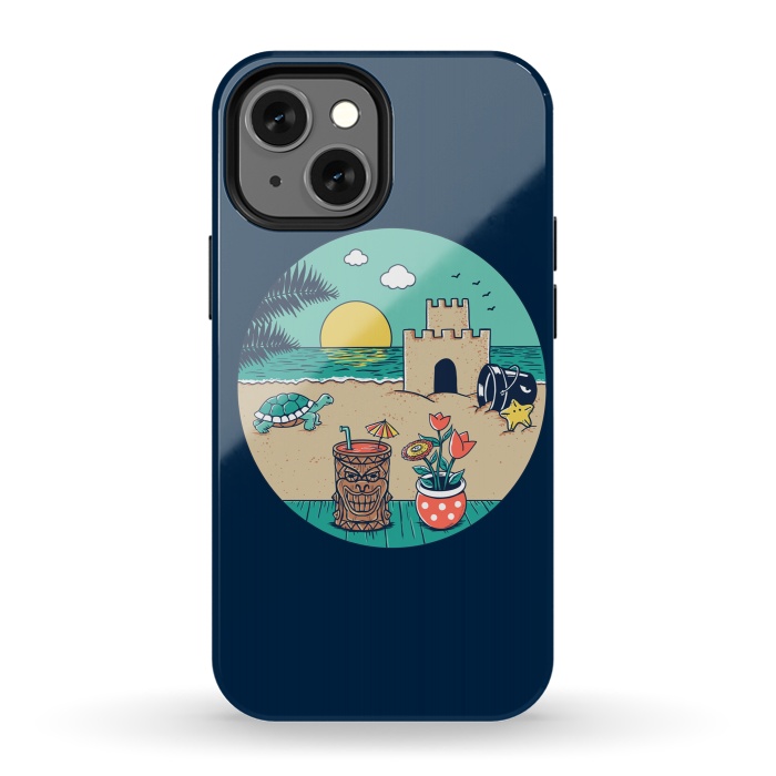 iPhone 13 mini StrongFit Video game beach by Coffee Man