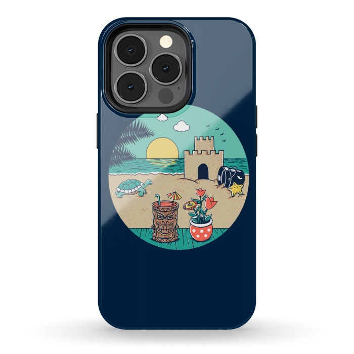 iPhone 13 pro StrongFit Video game beach by Coffee Man