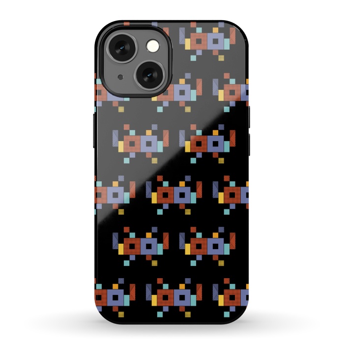 iPhone 13 StrongFit Retro Cubism by Coffee Man