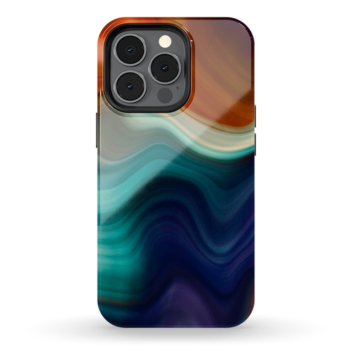 iPhone 13 pro StrongFit Color Wave by CatJello