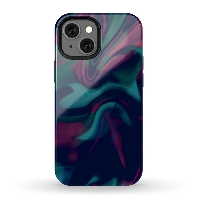 iPhone 13 mini StrongFit Liquid Color by CatJello