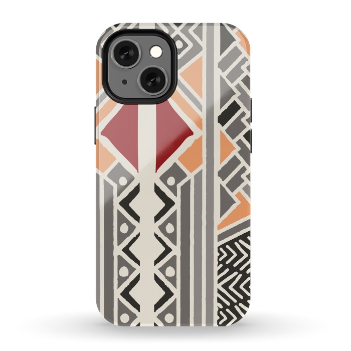 iPhone 13 mini StrongFit Tribal ethnic geometric pattern 034 by Jelena Obradovic