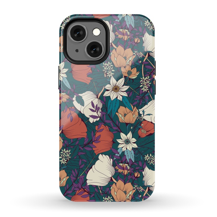 iPhone 13 mini StrongFit Botanical pattern 008 by Jelena Obradovic