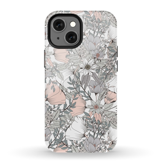 iPhone 13 mini StrongFit Botanical Pattern 016 by Jelena Obradovic