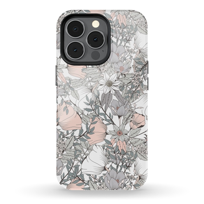 iPhone 13 pro StrongFit Botanical Pattern 016 by Jelena Obradovic