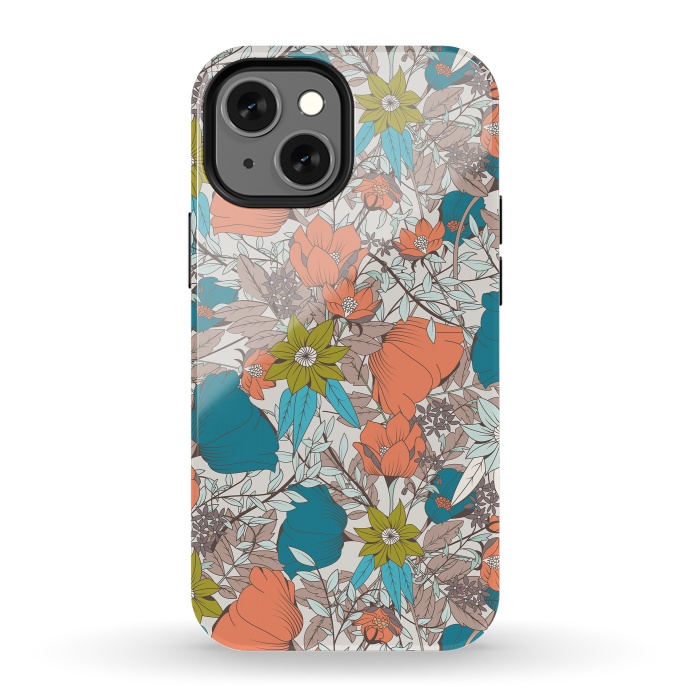 iPhone 13 mini StrongFit Botanical pattern 011 by Jelena Obradovic
