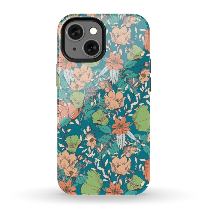 iPhone 13 mini StrongFit Botanical Pattern 012 by Jelena Obradovic