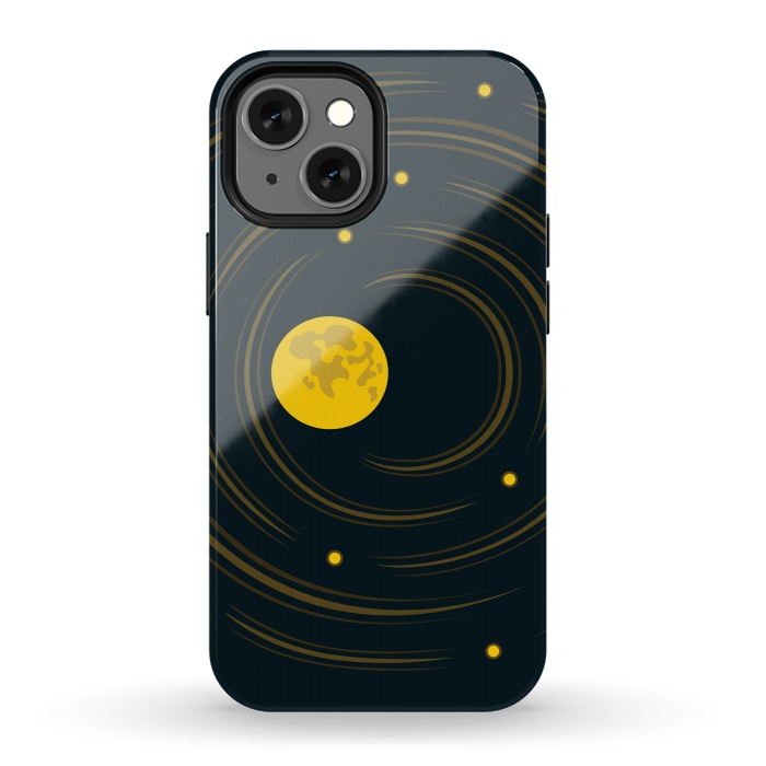 iPhone 13 mini StrongFit Geek Abstract Stars And Moon by Boriana Giormova