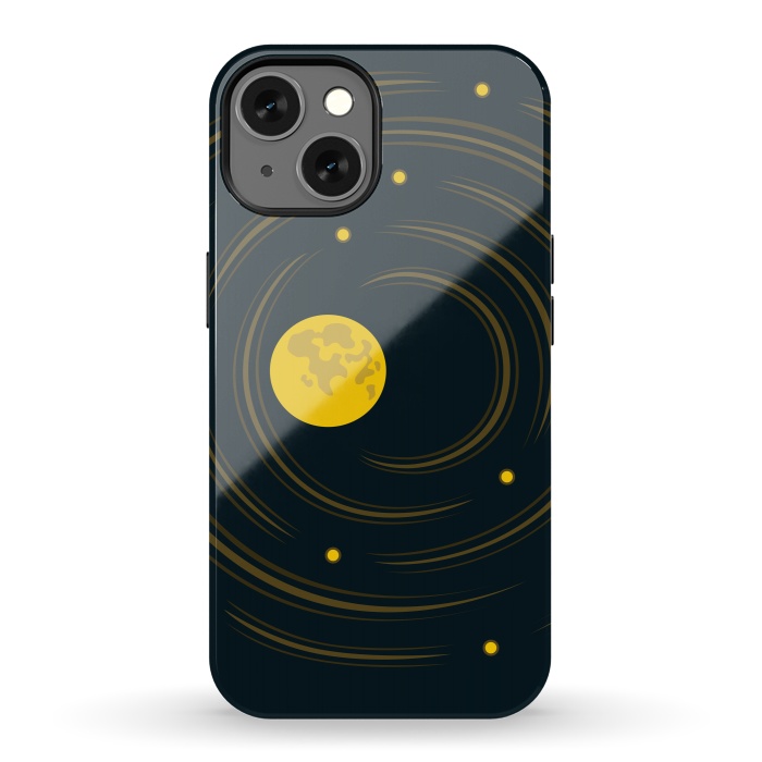iPhone 13 StrongFit Geek Abstract Stars And Moon by Boriana Giormova