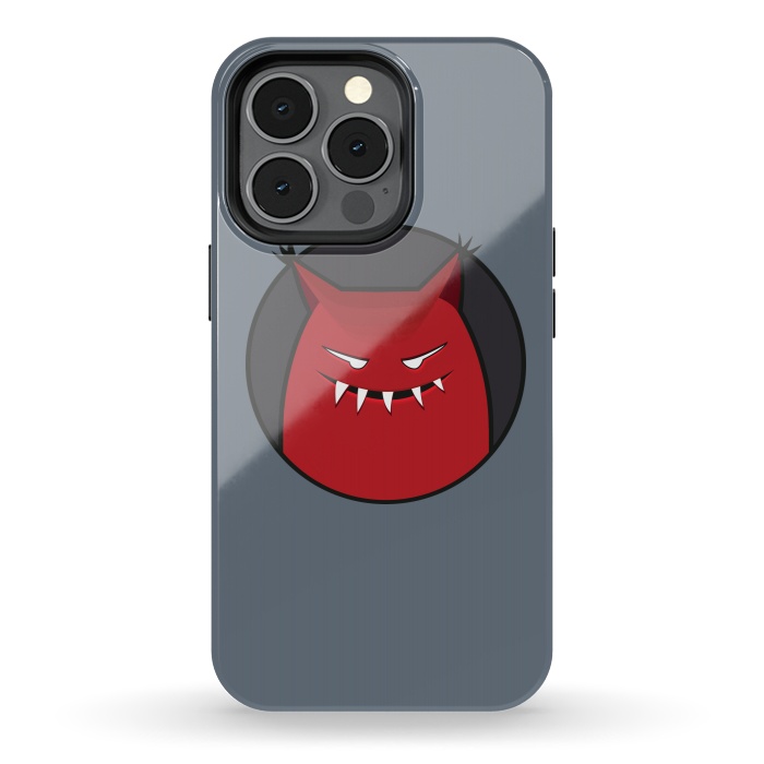 iPhone 13 pro StrongFit Red Evil Monster With Pointy Ears by Boriana Giormova