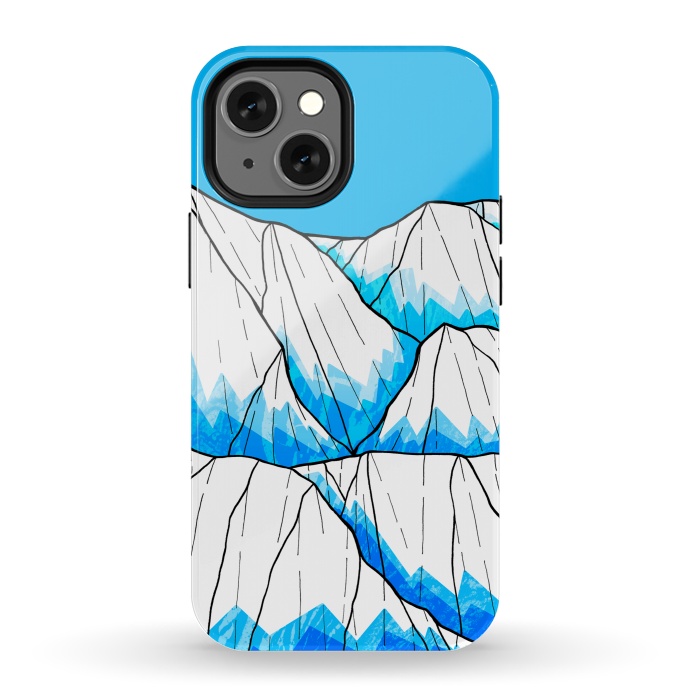 iPhone 13 mini StrongFit Glacier hills by Steve Wade (Swade)