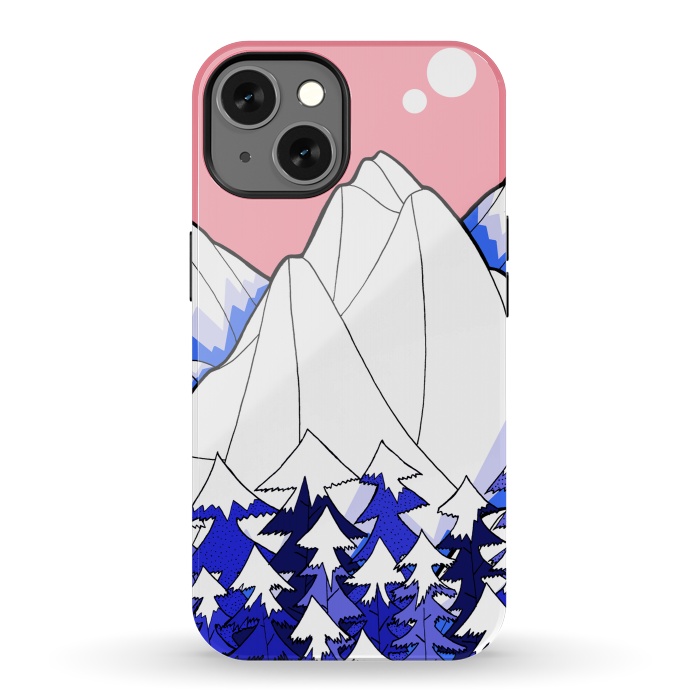 iPhone 13 StrongFit The deep blue forests of the mountains by Steve Wade (Swade)