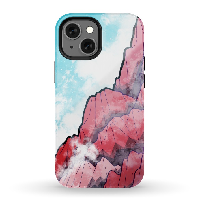 iPhone 13 mini StrongFit The Misty Mountains by Steve Wade (Swade)