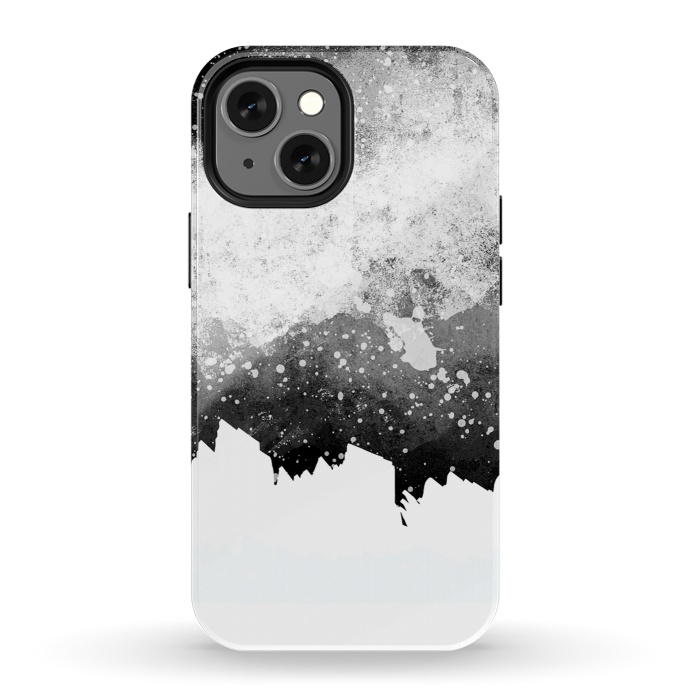 iPhone 13 mini StrongFit Galaxy Greyscale by Steve Wade (Swade)
