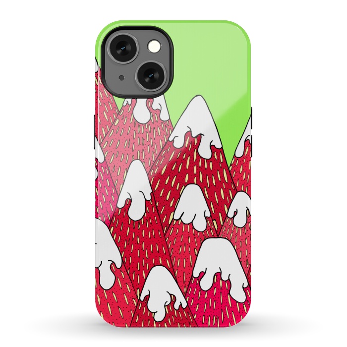 iPhone 13 StrongFit Strawberry Mountains by Steve Wade (Swade)
