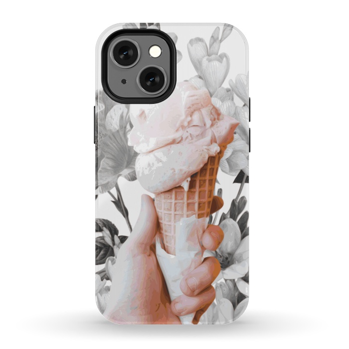 iPhone 13 mini StrongFit Floral Ice-Cream by Zala Farah