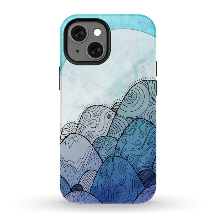 iPhone 13 mini StrongFit Blue Sky Rocks by Steve Wade (Swade)