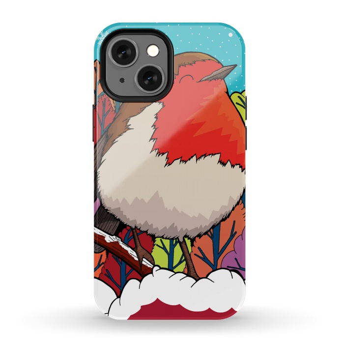 iPhone 13 mini StrongFit The Big Red Robin by Steve Wade (Swade)