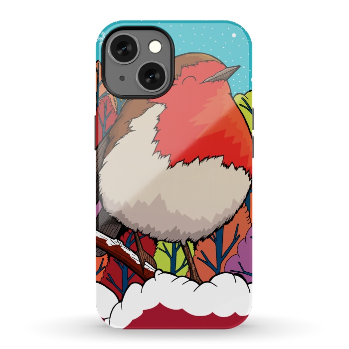 iPhone 13 StrongFit The Big Red Robin by Steve Wade (Swade)